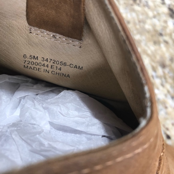 Frye Reina Camel Brown Nubuck Leather Ankle Bootie Cowboy 6.5 - Picture 6 of 10